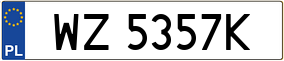 Trailer License Plate
